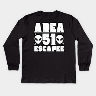 Area 51 Escapee Kids Long Sleeve T-Shirt